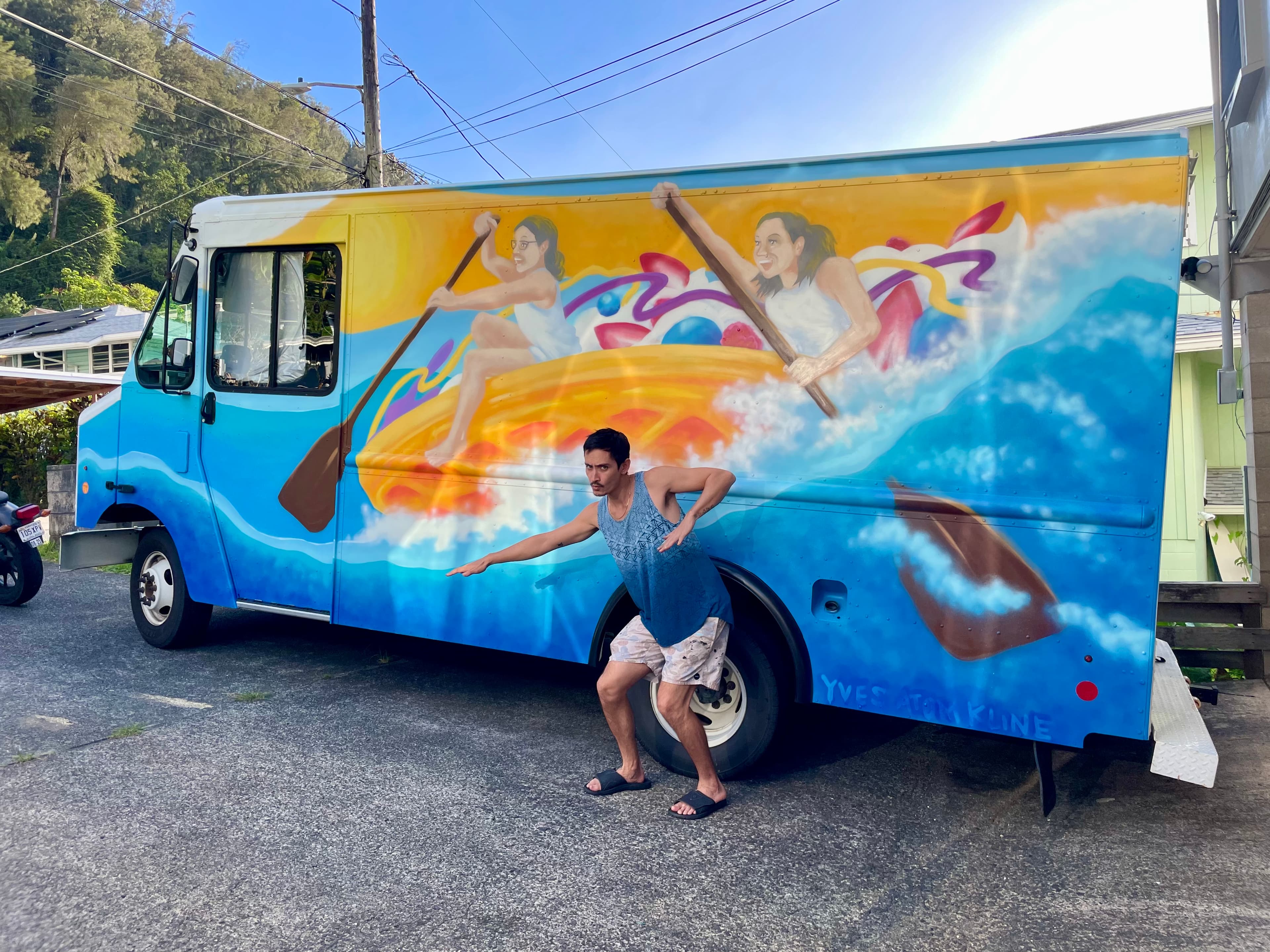 Truck Mural — finished mural